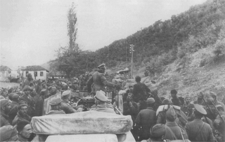 El Ejército Griego en Albania depone las armas ante Sepp Dietrich - 20/04/1941.