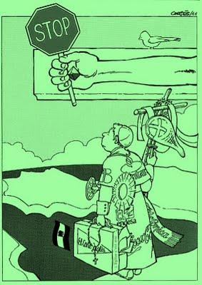 Así no queremos que vengas, Benedicto.