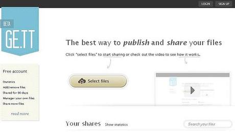 Ge.tt comparte archivos en Redes Sociales sin pasar por la nube