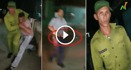 Graban como en Cuba varios policías golpean salvajemente a un joven