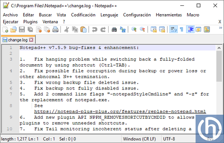 Notepad ++ v7.5.9 - El Blog de HiiARA