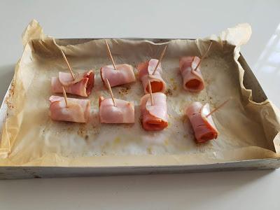PINCHOS DE CALABAZA CON BACON PINCHOS DE CALABAZA CON BACON
