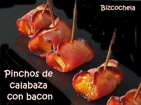 PINCHOS DE CALABAZA CON BACON