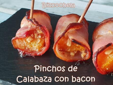 PINCHOS DE CALABAZA CON BACON PINCHOS DE CALABAZA CON BACON