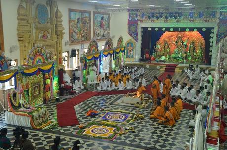 Los Procedimientos De Athi Rudra Maha Yagna, Navarathri Homa Y Durga Pooja