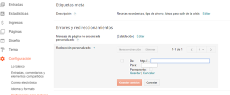 Solucionar errores de rastreo en mi blog en Blogger