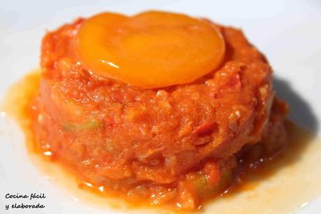 PISTO CON YEMA DE HUEVO CURADA PISTO CON YEMA DE HUEVO CURADA