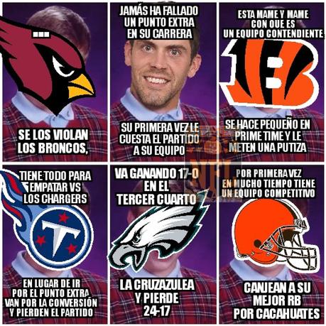 Los mejores memes NFL de la semana 7 – Temporada 2018