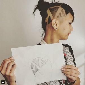 Hair Stencil o como colorear tu cabello totenart-hair stencil 1