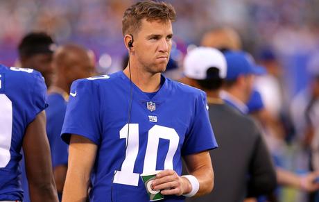 Eli Manning no se ve en otro equipo más que en los Giants Eli Manning no se ve en otro equipo más que en los Giants