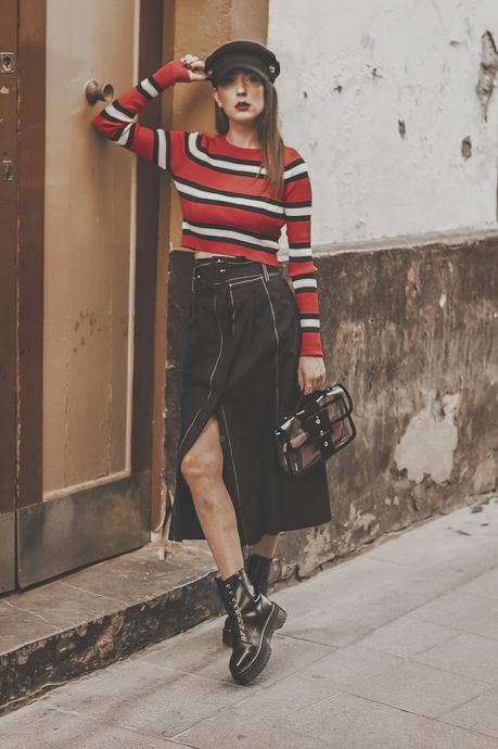 TENDENCIAS: BOTAS MILITARES DE PLATAFORMA + BOLSO DE VINILO