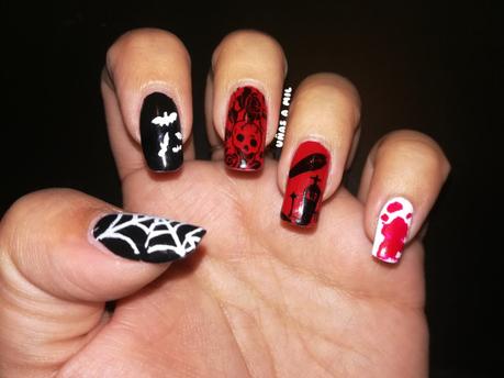 Diseño de uñas para Halloween