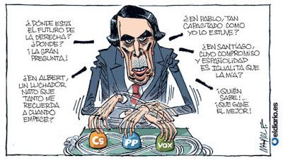 Trump y Aznar, los reyes del mambo, y sus discípulos