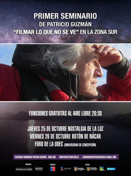 Este 25 y 26 de Octubre, Patricio Guzman dicta seminario gratuito en Teatro UdeC