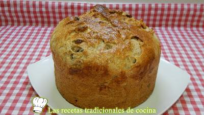 Receta fácil de panettone integral con nueces y pasas