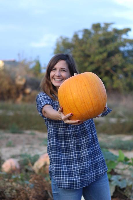 campo calabazas de Halloween Huesca - blog de moda - outfit campestre con botas hunter