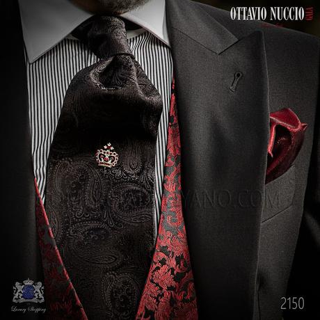 Chaqué clásico negro pura lana con pantalón de etiqueta