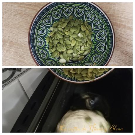 Pan con espelta, mostaza, pimentón y pipas de calabaza