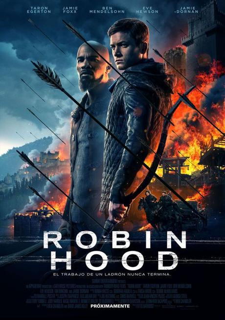 Nuevo afiche de Robin Hood con Taron Egerton y Jamie Foxx