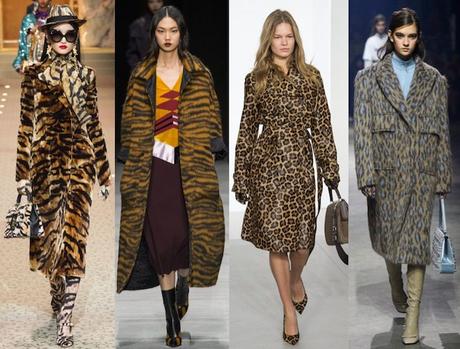 abrigo animal print moda invierno 2018