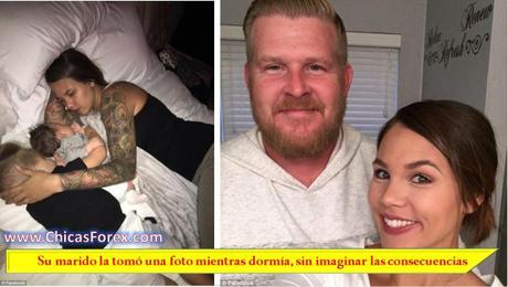 Su marido la tomó una foto mientras dormía, sin imaginar las consecuencias