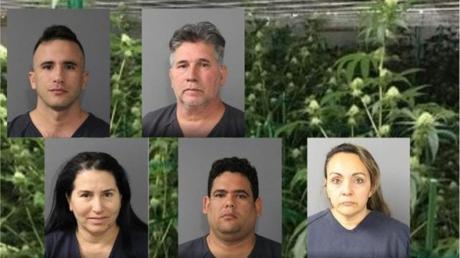 Grupo de cubanos arrestados por posesión y contrabando de marihuana