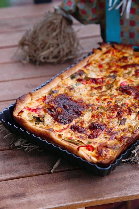 QUICHE DE VERDURAS CON CEBOLLA CARAMELIZADA QUICHE DE VERDURAS CON CEBOLLA CARAMELIZADA