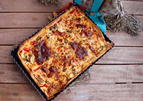 QUICHE DE VERDURAS CON CEBOLLA CARAMELIZADA QUICHE DE VERDURAS CON CEBOLLA CARAMELIZADA