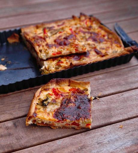 QUICHE DE VERDURAS CON CEBOLLA CARAMELIZADA QUICHE DE VERDURAS CON CEBOLLA CARAMELIZADA