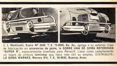 Renault Dauphine y las uñas de goma