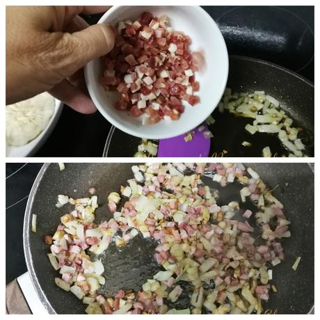 Shitakes rellenas con huevos de codorniz
