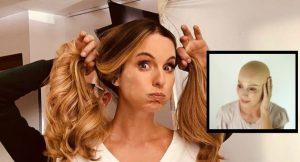 Claudia Bahamón calva