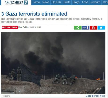 Abatidos tres terroristas palestinos.