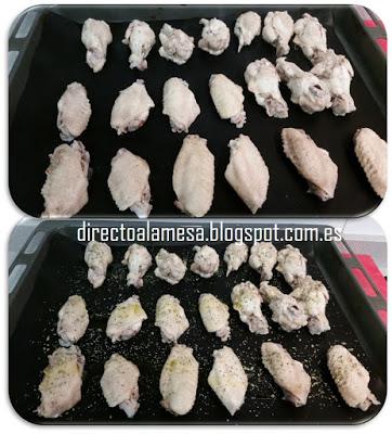 Alitas de pollo 