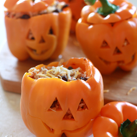 Una de recetas: PIMIENTOS PARA HALLOWEEN