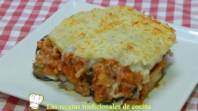 Receta fácil de lasaña de berenjena