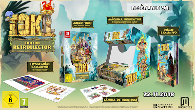 La edición Retrocollector del remake de Toki es muy mona La edición Retrocollector del remake de Toki es muy mona