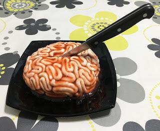 Tarta de cerebro para Halloween