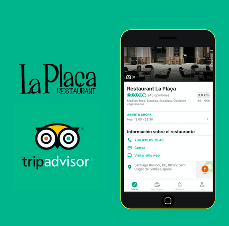 El Restaurante La Plaça mejora gracias a TripAdvisor