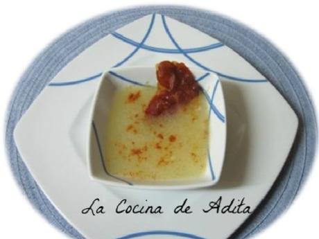 Sopas de jamón con tapioca, y crujiente Sopas de jamón con tapioca, y crujiente