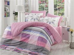 Alanza Lilac Poplin Double Bed Linen Set Hobby Home Collection