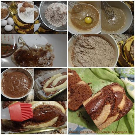 GÂTEAU AU CHOCOLAT ET À LA BANANE / CHOCOLATE BANANA BREAD / BIZCOCHO DE CHOCOLATE Y BANANA / كيك الشوكولاتة و الموز