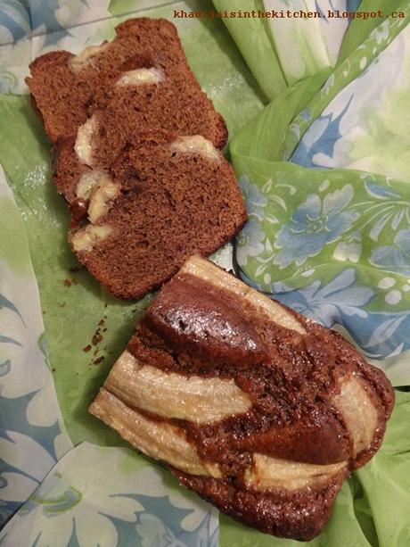 GÂTEAU AU CHOCOLAT ET À LA BANANE / CHOCOLATE BANANA BREAD / BIZCOCHO DE CHOCOLATE Y BANANA / كيك الشوكولاتة و الموز