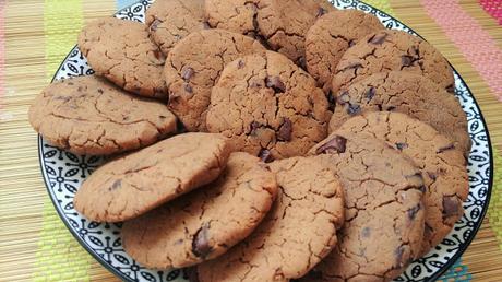 Galletas veganas de garbanzos con chocolate