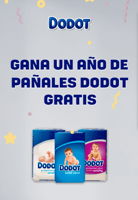 Gana un año de pañales Dodot Sorteo de Pañales Dodot