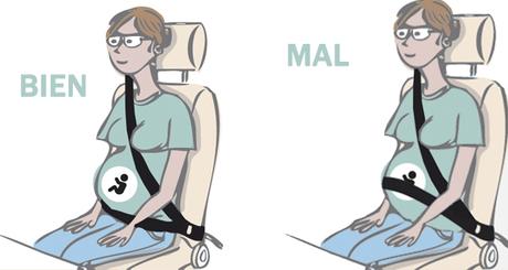 Cinturón de coche para embarazadas: adaptador para el cinturón durante el embarazo