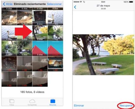 ¿Como recuperar fotos eliminadas?