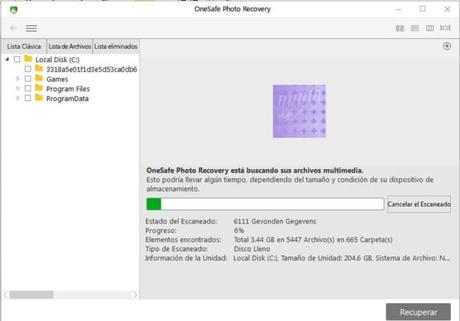 One Safe Data Recovery recupera foto eliminada 5