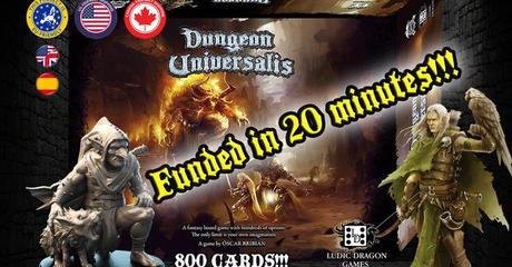Éxito arrollador de Dungeon Universalis, de Ludic Dragon Games, en KS Éxito arrollador de Dungeon Universalis, de Ludic Dragon Games, en KS