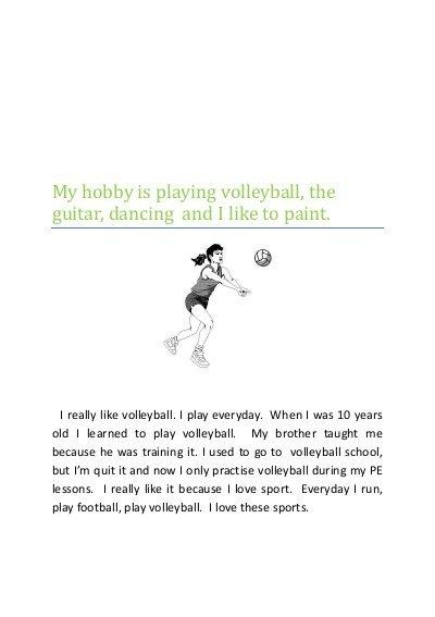 My Hobby Is Doing Sport